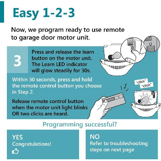 2 for Chamberlain Liftmaster Craftsman Garage Door Opener Remote 893LM 893Max