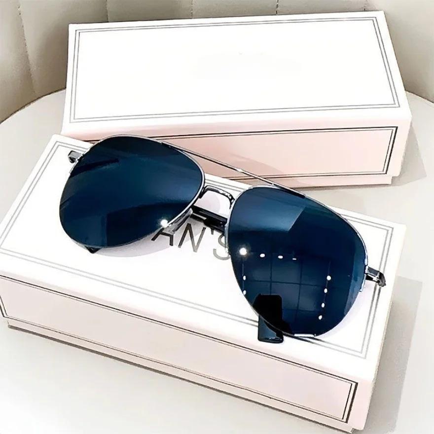 Fashion Gradient Sunglasses for Men Punk Pilot UV400 Sun Glasses Designer Shades Travel Driving
