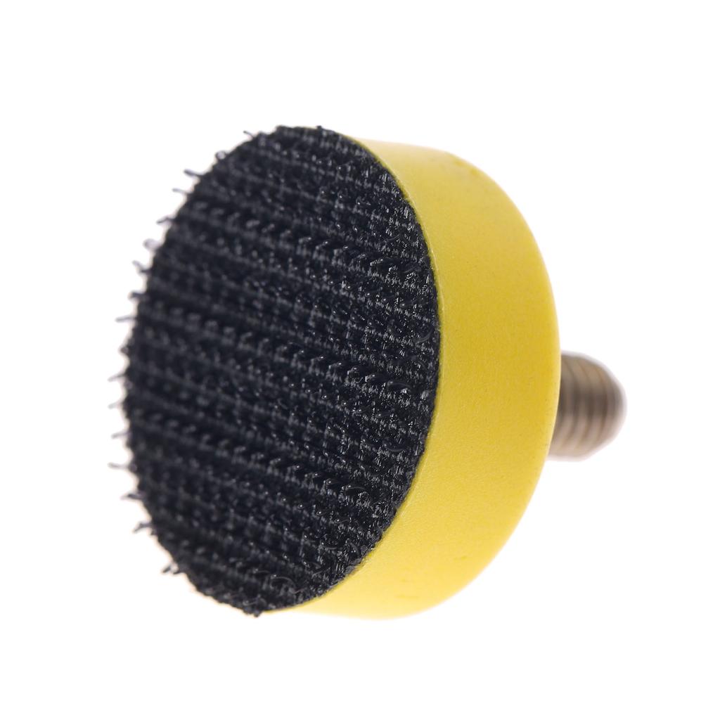 DRELD 50Pcs 1inch 25mm Sponge Waxing Buffing Polishing Pad for Car Polisher M6 Polishing Pad Backer Plate For Dremel Rotary Tool