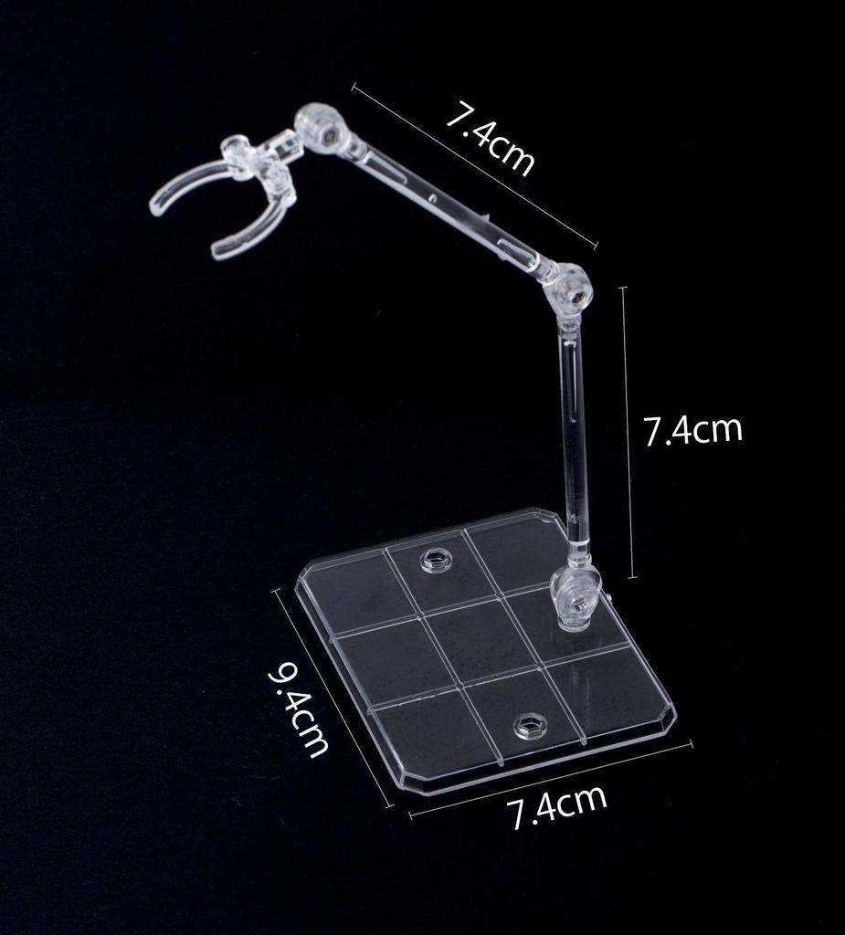 12 Pieces Plastic Model Figure Stand Base 1144 180 Degree Movable Scale Polycarbonate Angle Adjustment Display Stand Decorate Model Doll Act Stage