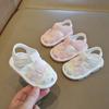 Summer Baby Toddler Shoes Sandals Bag Head Embroidery Retro Style Children's Shoes Girl Princess Shoes Cute Baby Shoes