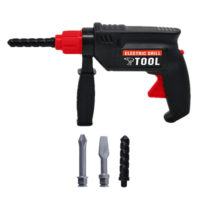 Имитация электрической дрели, инструмент для ремонта, модель, ролевые игры, детская игрушка в подарок для детей, игры для вечеринок, уличные игрушки