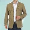 Men's Pure Cotton Small Suit Men's Casual Suit Collar Loose Men's Washed Jacket