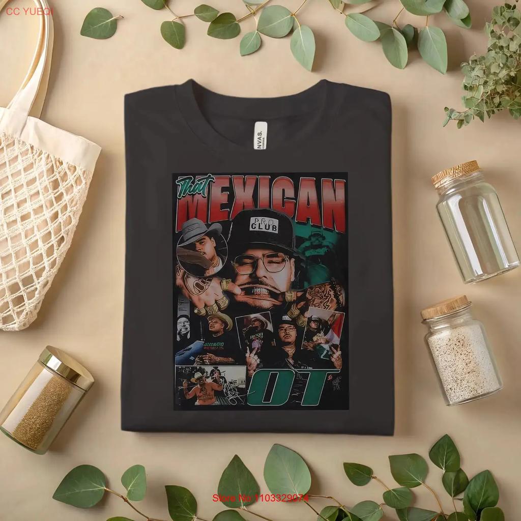 That Mexican OT Tribute T Shirt Hip Hop Rap A469 vintage Washed Stretched Slightly Casual Versatile Stylish Soft fashion homme