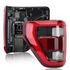 Светодиодные задние фонари Ford F-150 2021-2023 с контролем слепых зон, черный фон