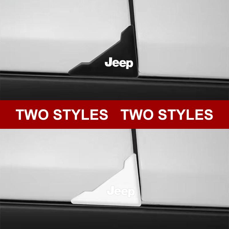 2 шт. Силиконовые защитные накладки на углы дверей автомобиля, предотвращающие столкновения, для Jeep Renegade Compass Grand Cherokee Wrangler Jk Gladiator