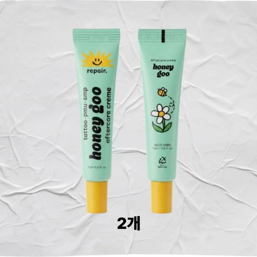 Крем-мазь Honey Goo Repair 15 мл для полуперманентного ухода за мини-татуировками x 2