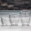 80ml/225ml/320ml Latte Coffee Cup Cocktail Glass Juice Mug Double Wall Glass Cup Heat-resisting Water Bottle Household Glassware
