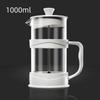 350/800/1000ml French Press Coffee Pot Transparent Glass Coffee Teapot Multifunctional Home Hand Punch Pot Coffee Accessories