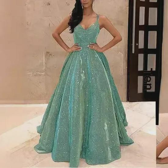 Новое блестящее длинное платье-труба А-силуэта для похудения - европейский и американский стиль