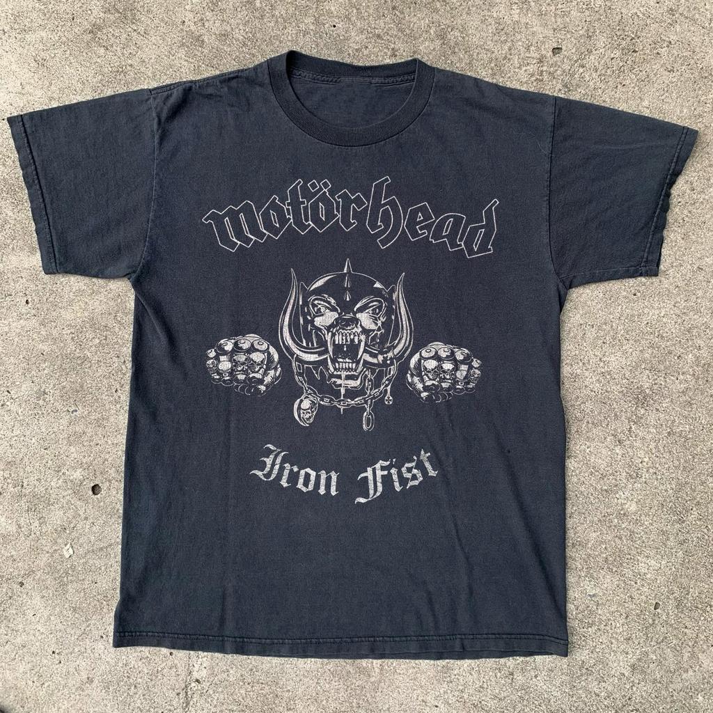 Motorhead Iron Fist Logo Black Unisex T-shirt Size S-5XL