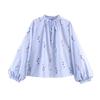European and American style, new women's clothing, foreign style fashion embroidered printed shirt 3564065 044