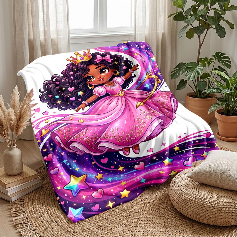 Princess Bubble Fantasy Theme blanket Lightweight Warm Flannel Blanket Decorative Throw Blanket for Home Decoration