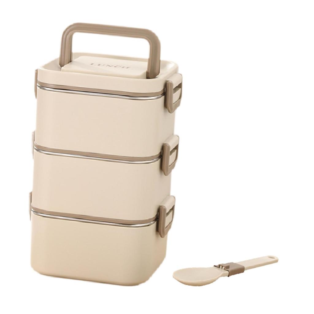 Коробка для бенто Микроволновая Легкая Герметичная Ланч-бокс для взрослых Штабелируемый Контейнер для приготовления еды