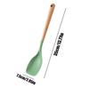 Spatula Spoon Flexible Non-Stick Silicone Utensil Wooden Handle Mixing Spatula For Kitchen Baking Mixing Scraping Serving Frying