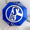 1 PC Automatic Folding Umbrella - FC Schalke 04 Custom Name Pattern, Portable & Foldable Design with 8 Ribs, Christmas Birthday Gifts