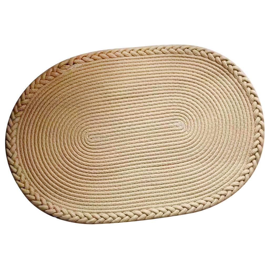 Ковер для спальни ручной работы, прикроватный коврик, ковер для кабинета, гостиной, овальный ковер, однотонный коврик для пола, бежевый