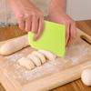Dough Bowl Scraper Kit Multi Purpose Plastic Cake Scrapers Set Straight Curved Toothed Scrapers