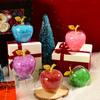 1Pcs Glass Apple Apple Ornaments Apple Decoration Crystal Apple Christmas Apples Christmas Eve