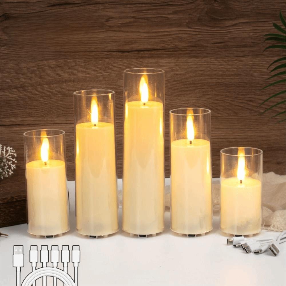 with Remote Control LED Flameless Candles Fake Candle Lights Restaurant Lighting