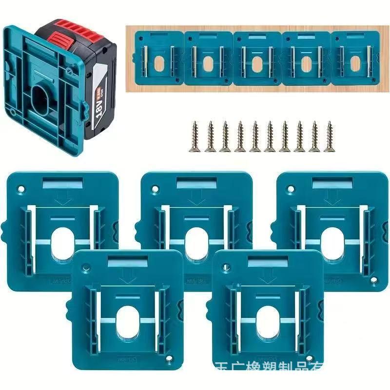 Wall Mount for Makita/Bosch 18V Batteries: BL1850/1840/1830