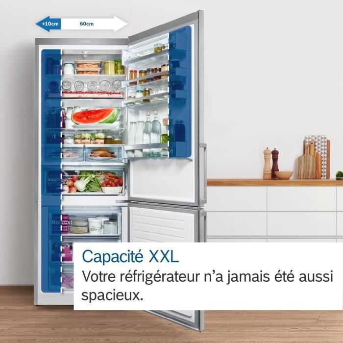 Réfrigérateur pose-libre - BOSCH KSV33VWEP SER4 - 1 porte - 324 L - Blanc - Froid ventilé - Classe énergie E