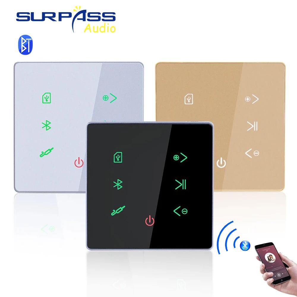 PW215H MINI 2x15W Touch Key in Wall Amplifier Smart Home Background Music System Blue-tooth Remote Control in Wall Amplifier