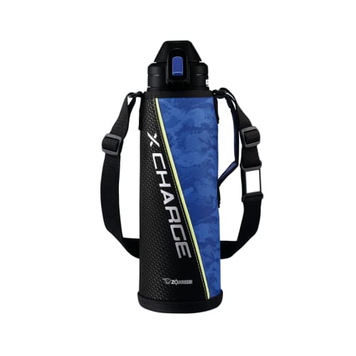 Zojirushi Mahobin Cool Bottle Water Bottle 1.55L Sports Type Amazing Cold Retention Power Durable Pouch Sports Drink OK Meisai Blue SD-AJ15-AZ