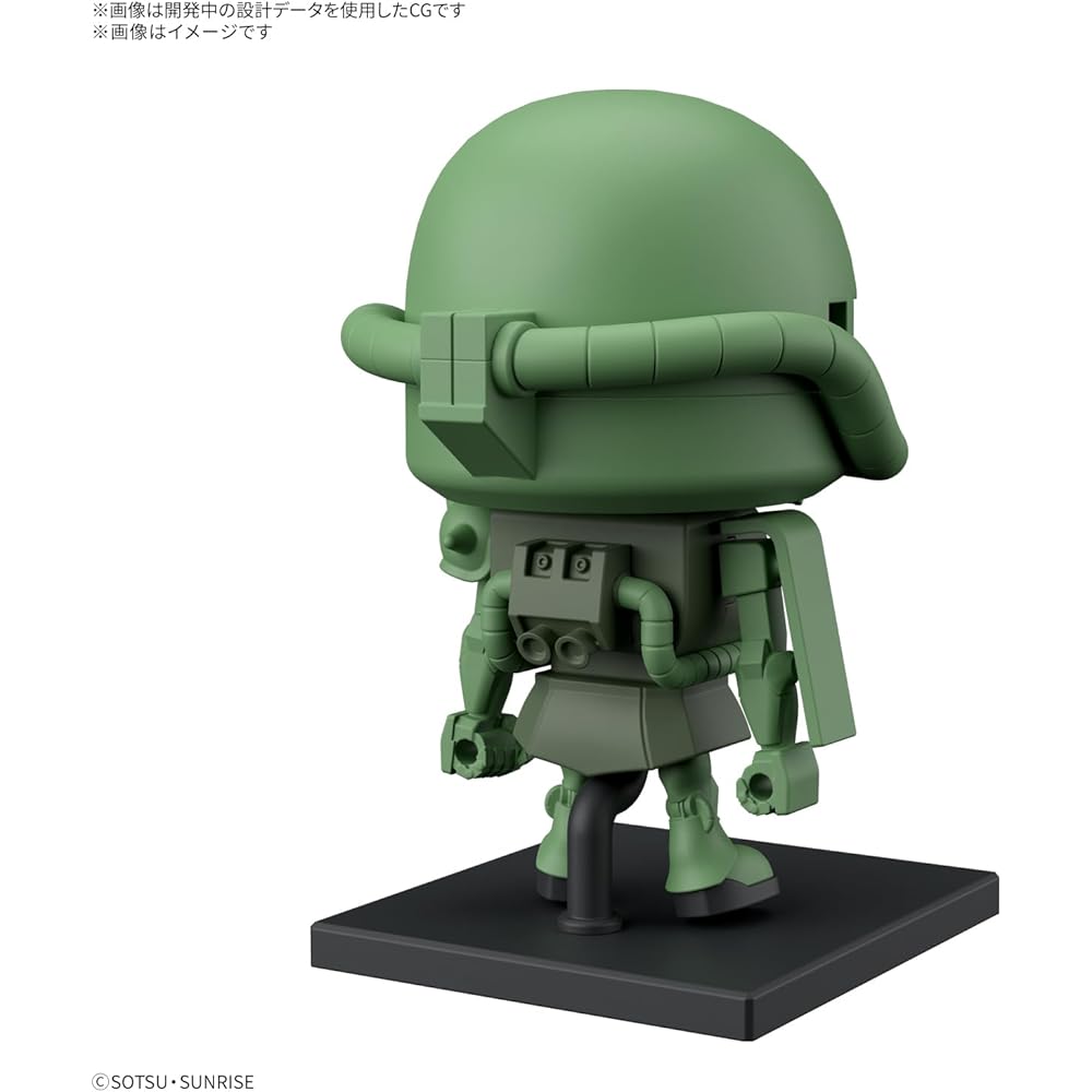 Bandai Spirits Gunpla-kun Zaku-kun и Char Zaku-kun Набор 1/1 Масштаб Пластиковая Модель с Цветовой Кодировкой