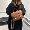 Fashionable, Large-capacity, Trendy Hand-held Women's Bag, School-style Backpack, and Retro British-style Commuting Backpack