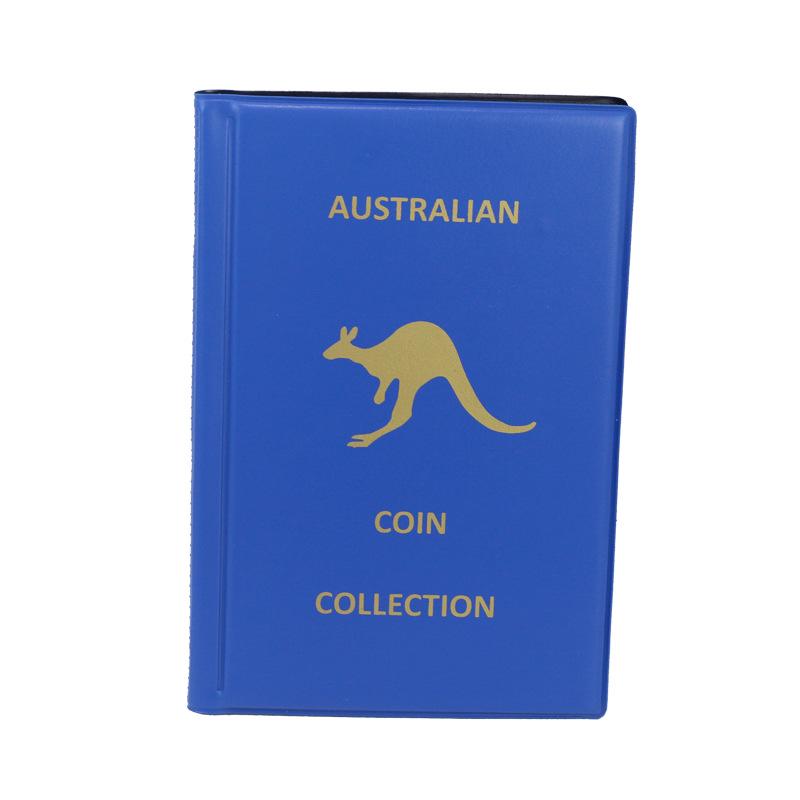 Альбом для коллекции монет и марок на 240 карманов с нескользящей ПВХ обложкой, английская версия, дизайн с отрывными листами