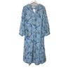 Export Export Original Order Leftover Stock Rayon Printed 3/4 Sleeves Dress Loose Casual Travel Photography Summer