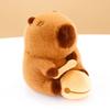 Cute Capybara Plush Doll Poet Tang Monk Style Soft Stuffed Animal Toy Gift Bag Pendant