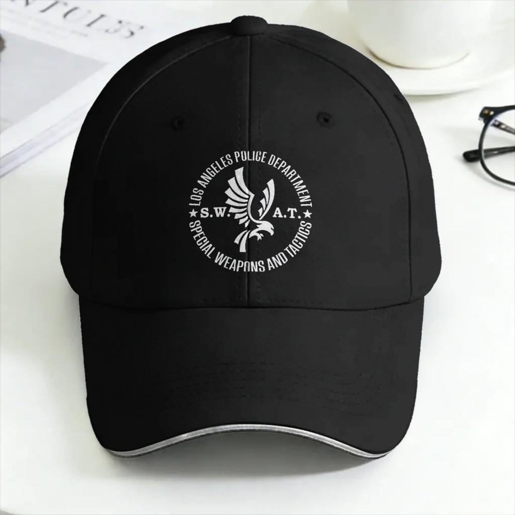 Летняя повседневная бейсболка Полиция Лос-Анджелеса SWAT LAPD Для активного отдыха на улице Тракерная кепка Для унисекс взрослых Горячая распродажа yk Забавные кепки