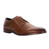 Dune London Mens Solomon Leather Stack Heel Derby Shoes