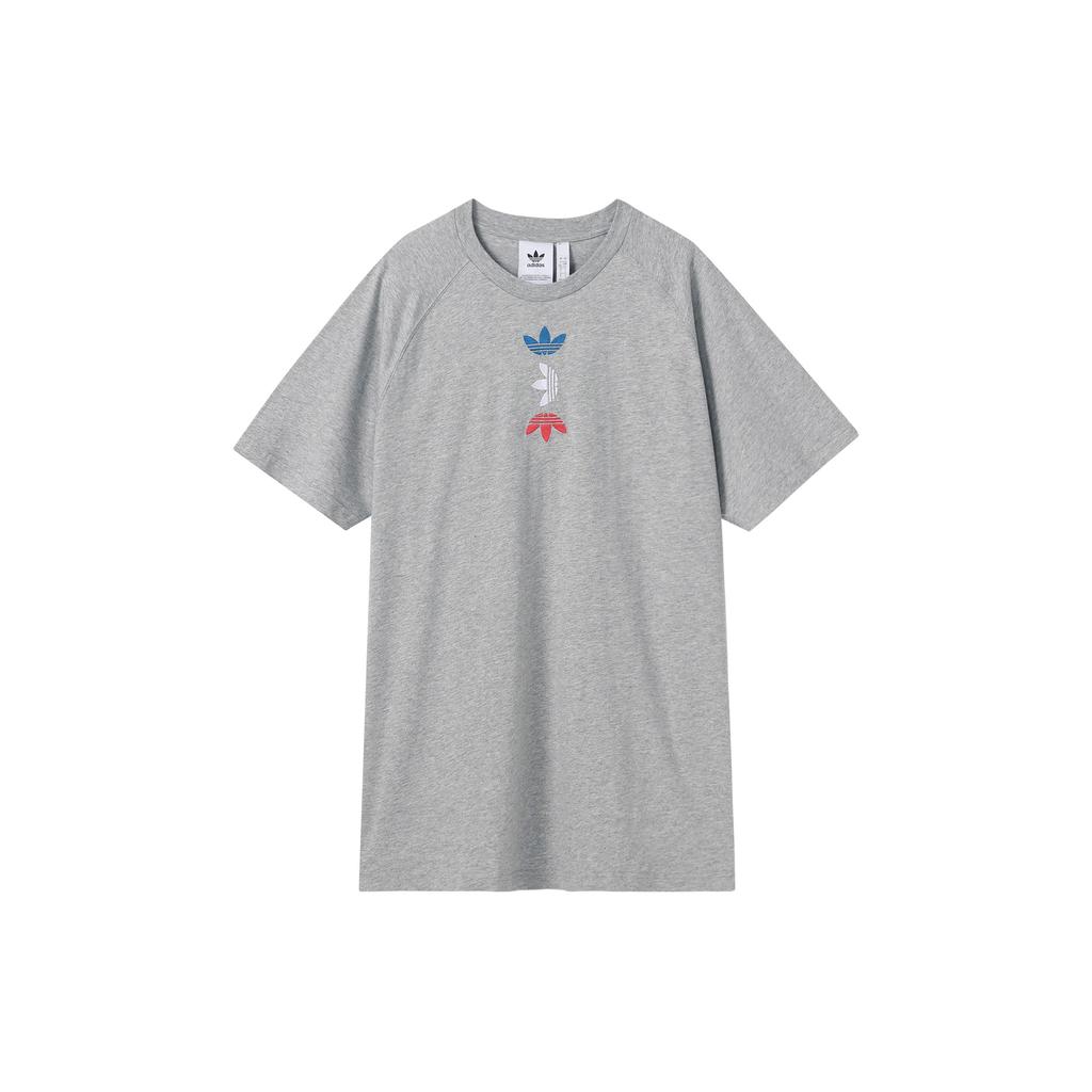 Adidas Футболка с трилистником Originals с меткой Ref/Met, мужские топы, серые FS7345