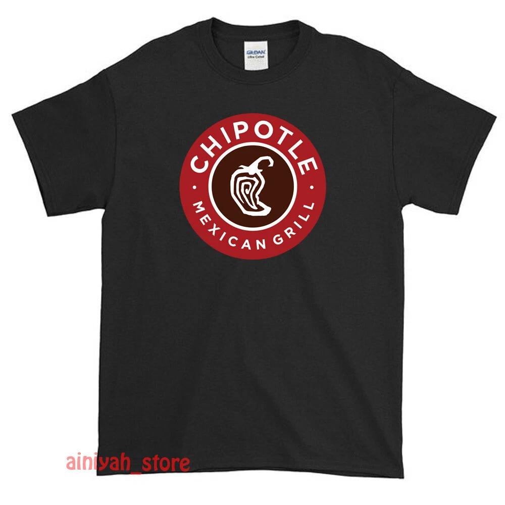 New Chipotle Mexican Grill Logo Men's Funny T shirt USA Size S-XXL