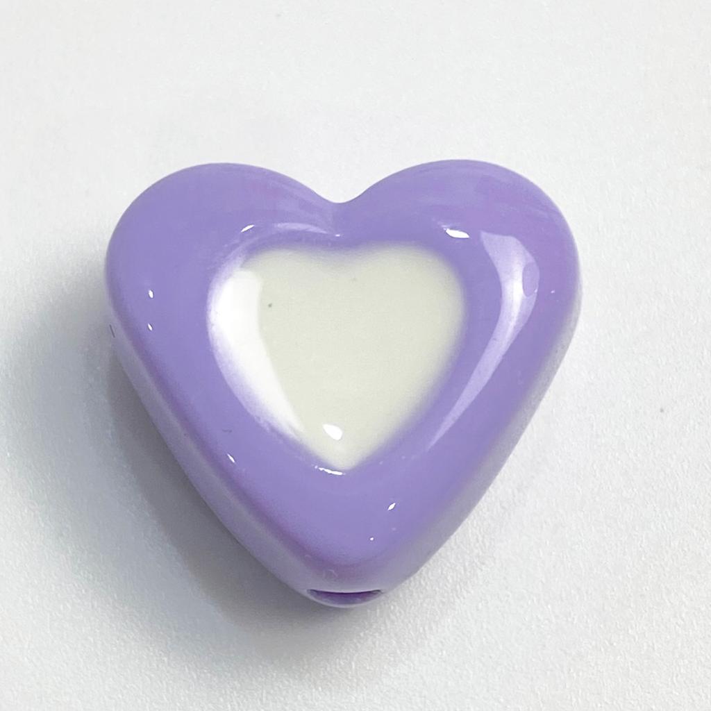 Love Loose Beads Mobile Phone Chain Beaded Accessories Necklace Pendant Dripping Oil DIY Macaron Jewelry Material 10pcs Cream Color Beads