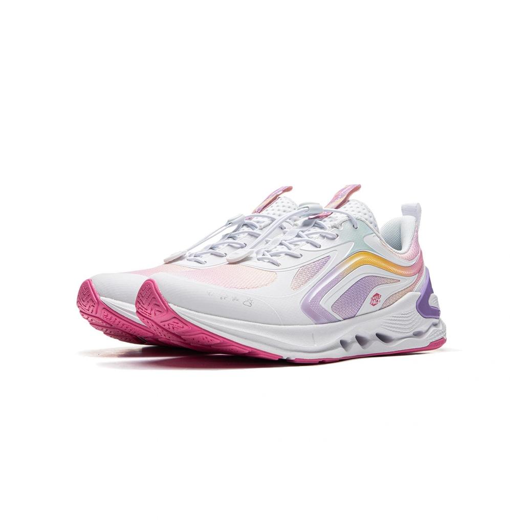 Детские кроссовки для бега Li Ning Удобные Прочные Повседневные Простые Детские кроссовки Стандартный-Белый Персиково-Розовый Светло-Ирисовый-Фиолетовый YKFU096-2