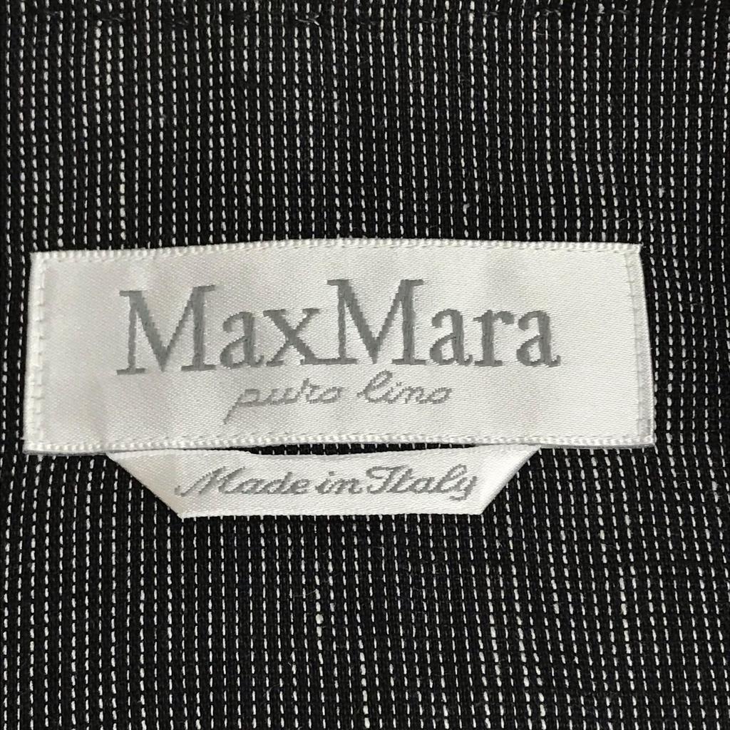 Max Mara Льняной комплект юбки с разрезом [Италия/Женский L-XL/Серый] Жакет Юбка(ИСПОЛЬЗОВАЛ)