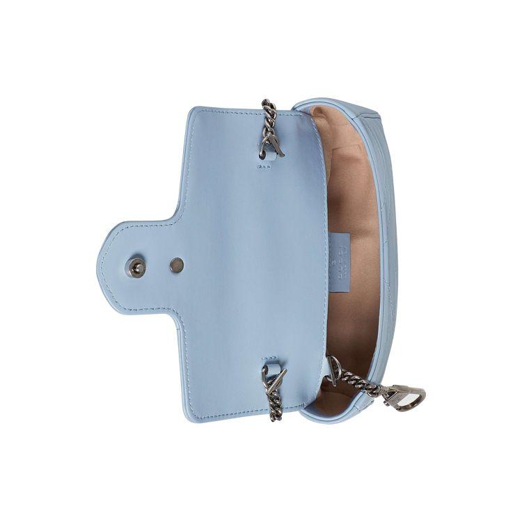 Gucci GG Marmont Super Mini Bag Pastel Blue Women Shoulder_bags 476433-DTDCP-4928