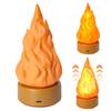 3D Лампа с имитацией пламени, 3 режима регулировки, перезаряжаемая от USB, имитация костра, декоративный светодиодный ночник для дома, помещения, улицы, палатки
