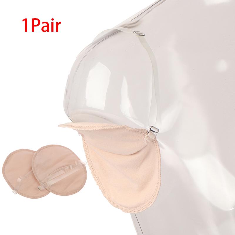 1 пара многоразовых моющихся подмышек цвета кожи, моющиеся подушечки для подмышек, впитывающие пот подмышками, плечевой ремень