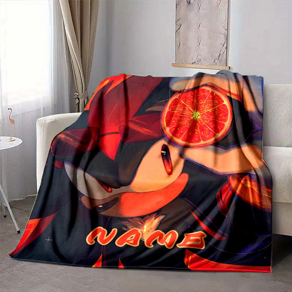 Custom 1pc Christmas Characters Celebration Blanket, Soft And Comfortable Blanket, Casual Warm, Camping Travel Blanket, Birthday Gift Q912174