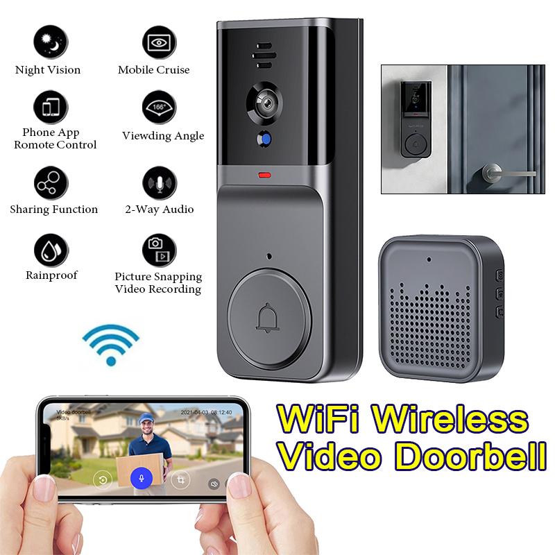 Tuya Умный видеодомофон Приложение Беспроводной Wifi Удаленное Управление Инфракрасное Ночное Видение Двусторонняя Связь Камера Наблюдения Дверной Звонок