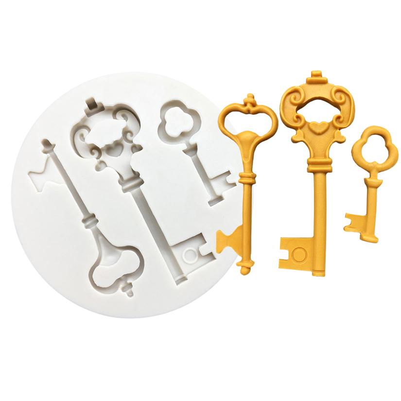 Key Silicone Mold Fondant Chocolate Sugarcraft Mould Cake Decorating Tools