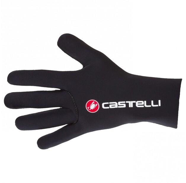 Велосипедные перчатки Castelli Diluvio Long (черные)