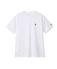 Champion Футболка с коротким рукавом UV Crew Quick One Point Rubber SHORT SLEEVE BASIC SPORTS Белая футболка, Защита, 100% полиэстер, Горловина, Антибактериальная,