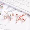 New Fashion Enamel Zinc Zinc Alloy Plane Airplane Pins Badge Jewelry Brooch