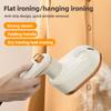Portable Steam Ironing Machine with Water Tank Foldable Handle 1000W Fast Heating 2-in-1 Dry Wet Mini Travel Iron Clothes Steamer